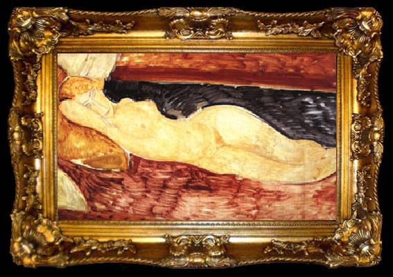 framed  Amedeo Modigliani Reclining Nude, ta009-2